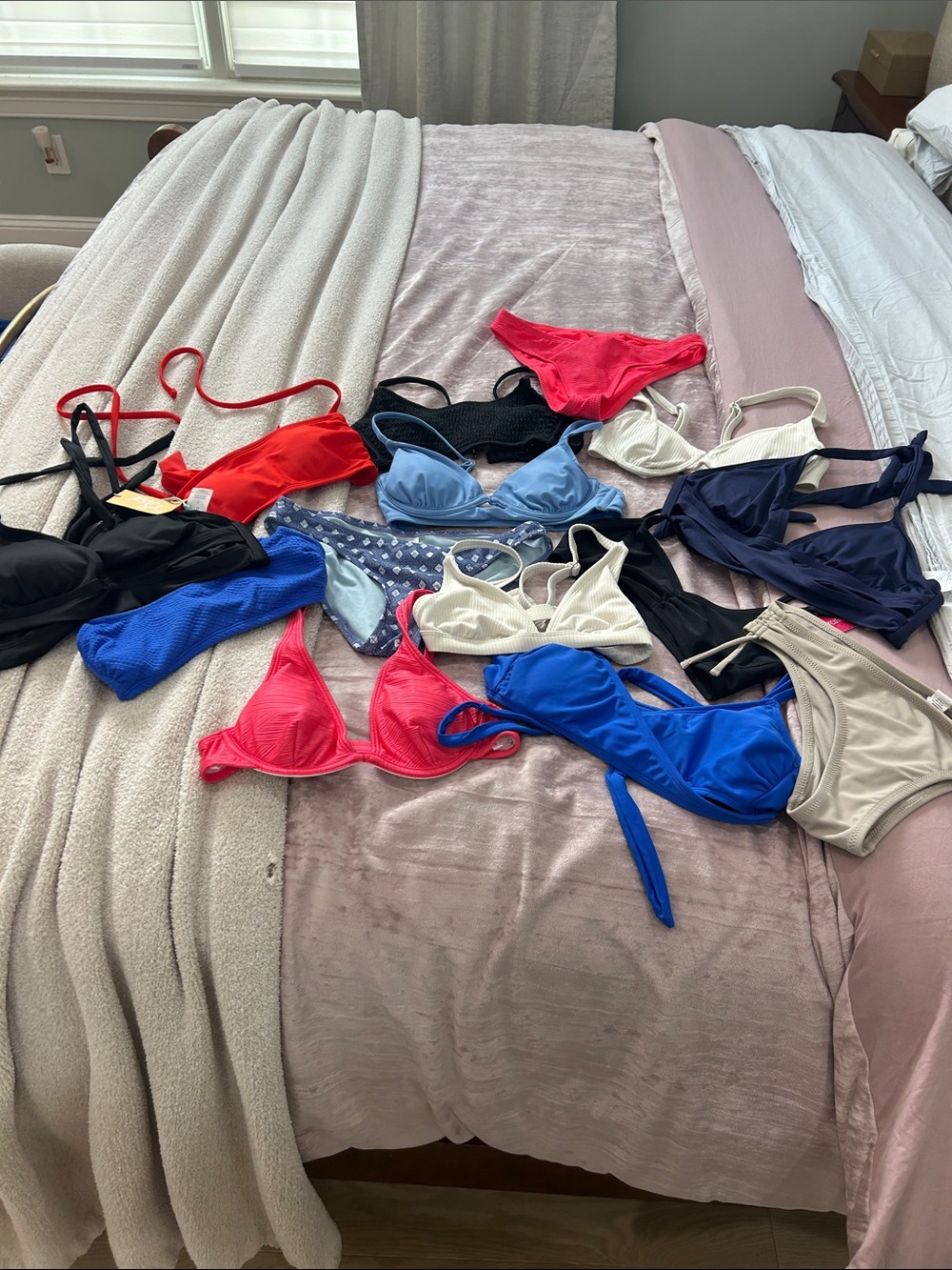 Women’s Mixed Color Bikini and tops and bottoms- Assorted Colors